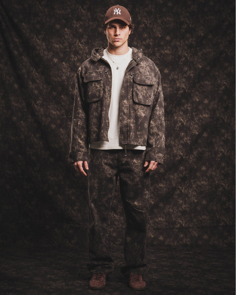 CAMO HOODED JACKET