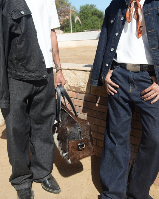 RAW BLUE WIDE LEG JEANS