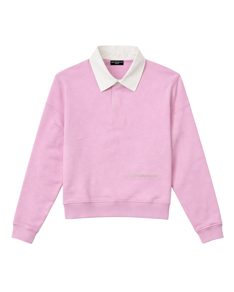 PINK ESSENTIAL RUGBY POLO