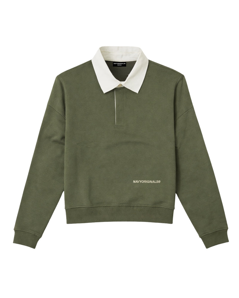 OLIVE ESSENTIAL RUGBY POLO