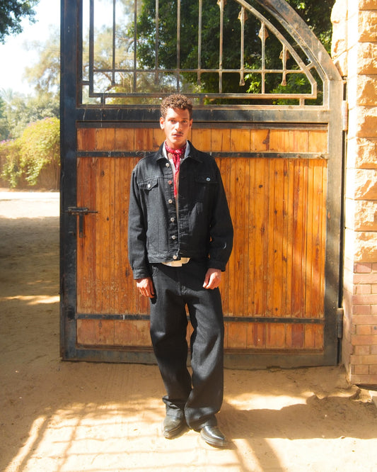 RAW BLACK DENIM JACKET