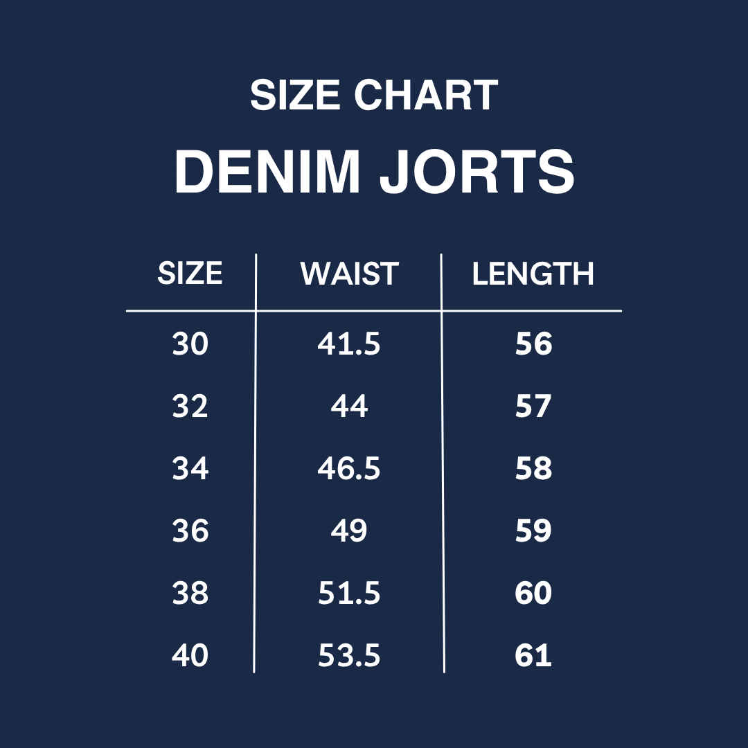 RAW DENIM JORTS
