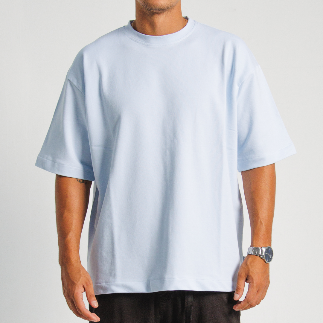 201 Basic Oversized T-Shirt Baby Blue