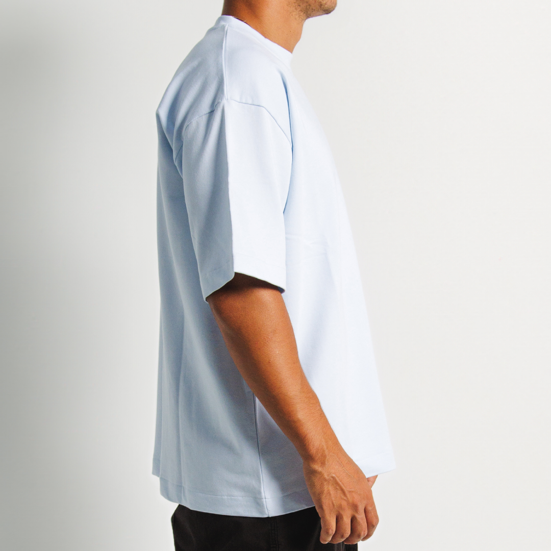 201 Basic Oversized T-Shirt Baby Blue