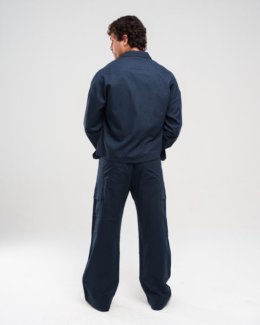 BLUE CARGO LINEN