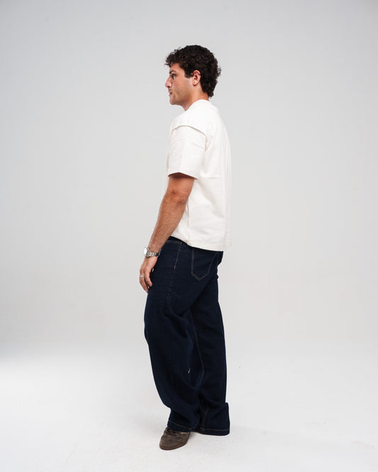 RAW WIDE LEG JEANS MENS