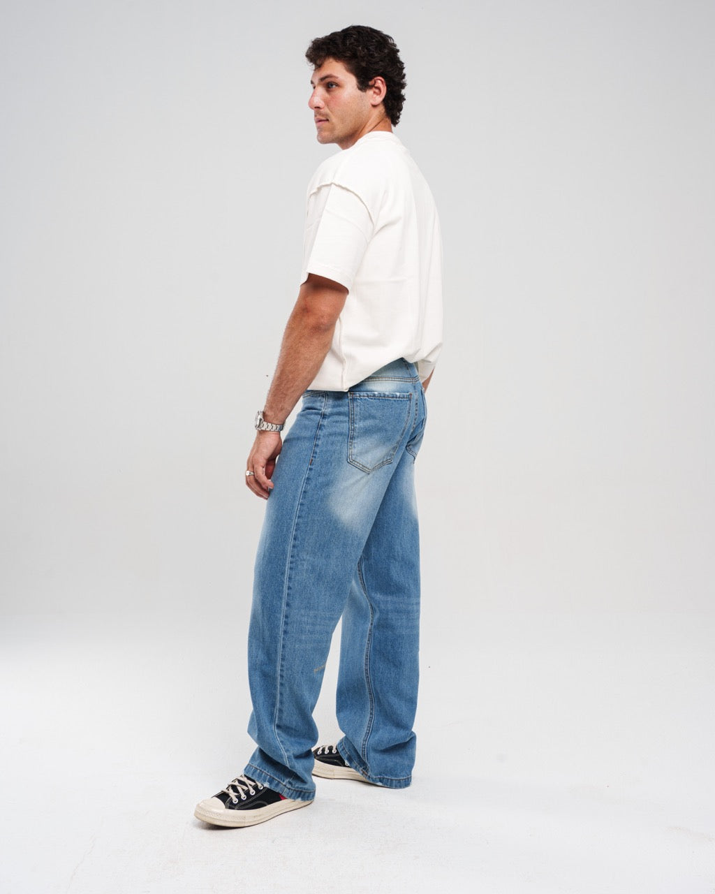 DARK BLUE REGULAR JEANS