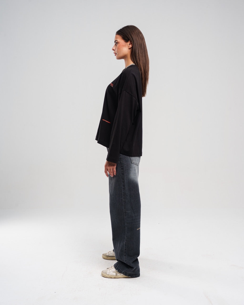 WASHED BLACK REGULAR JEANS