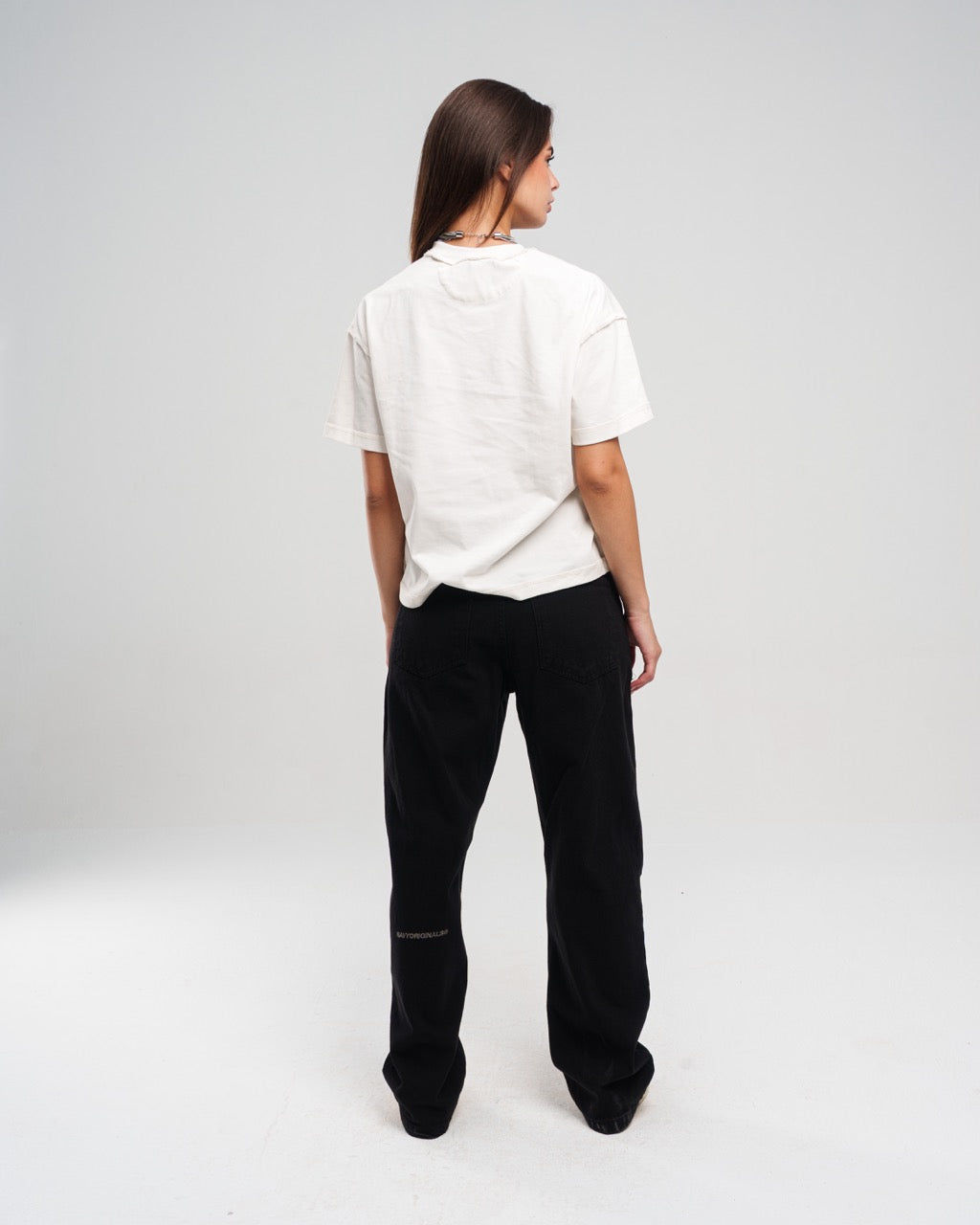 BLACK REGULAR JEANS
