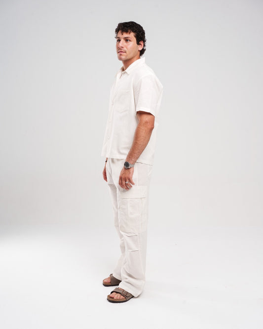 WHITE SHORT SLEEVE SHIRT