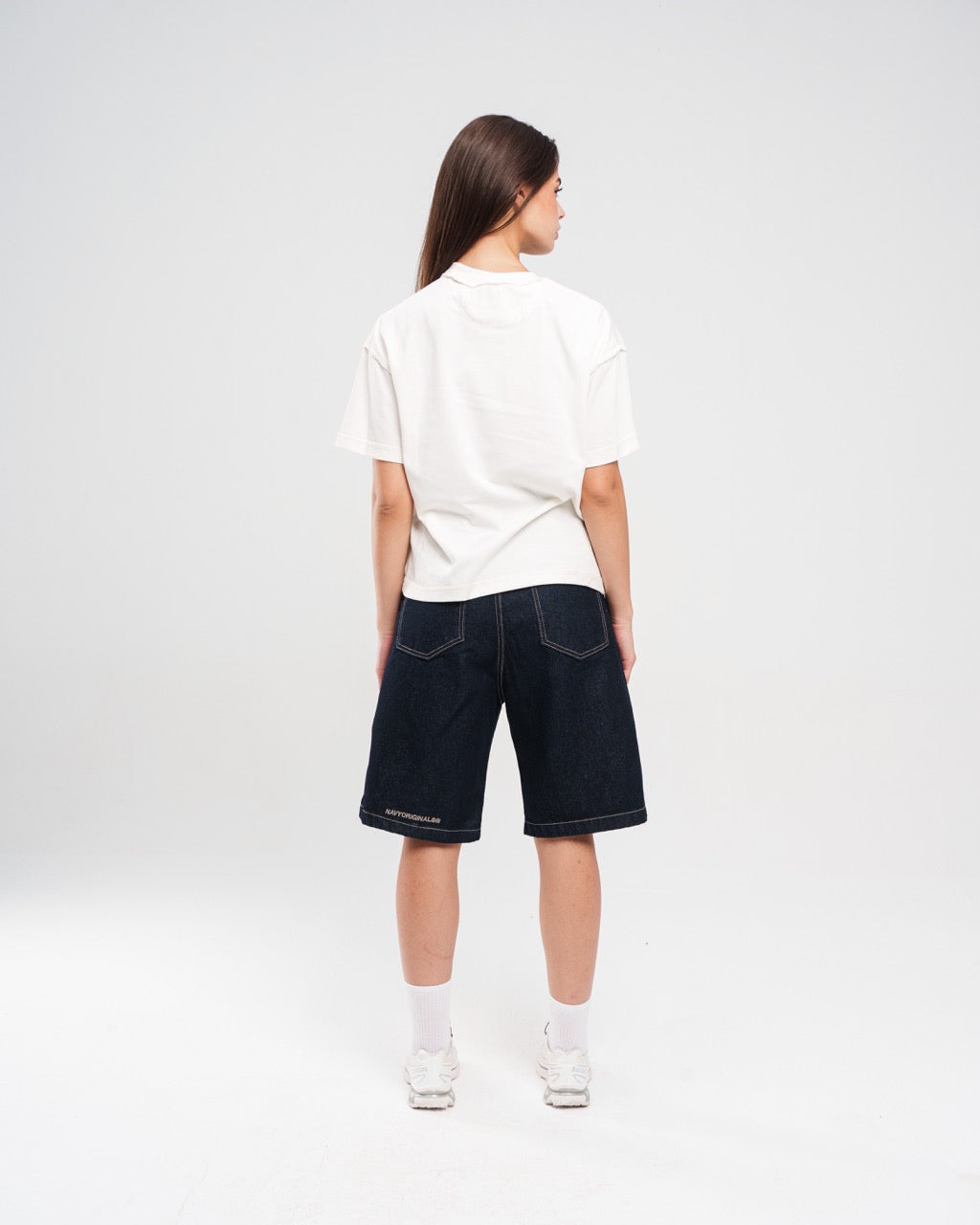 RAW DENIM JORTS