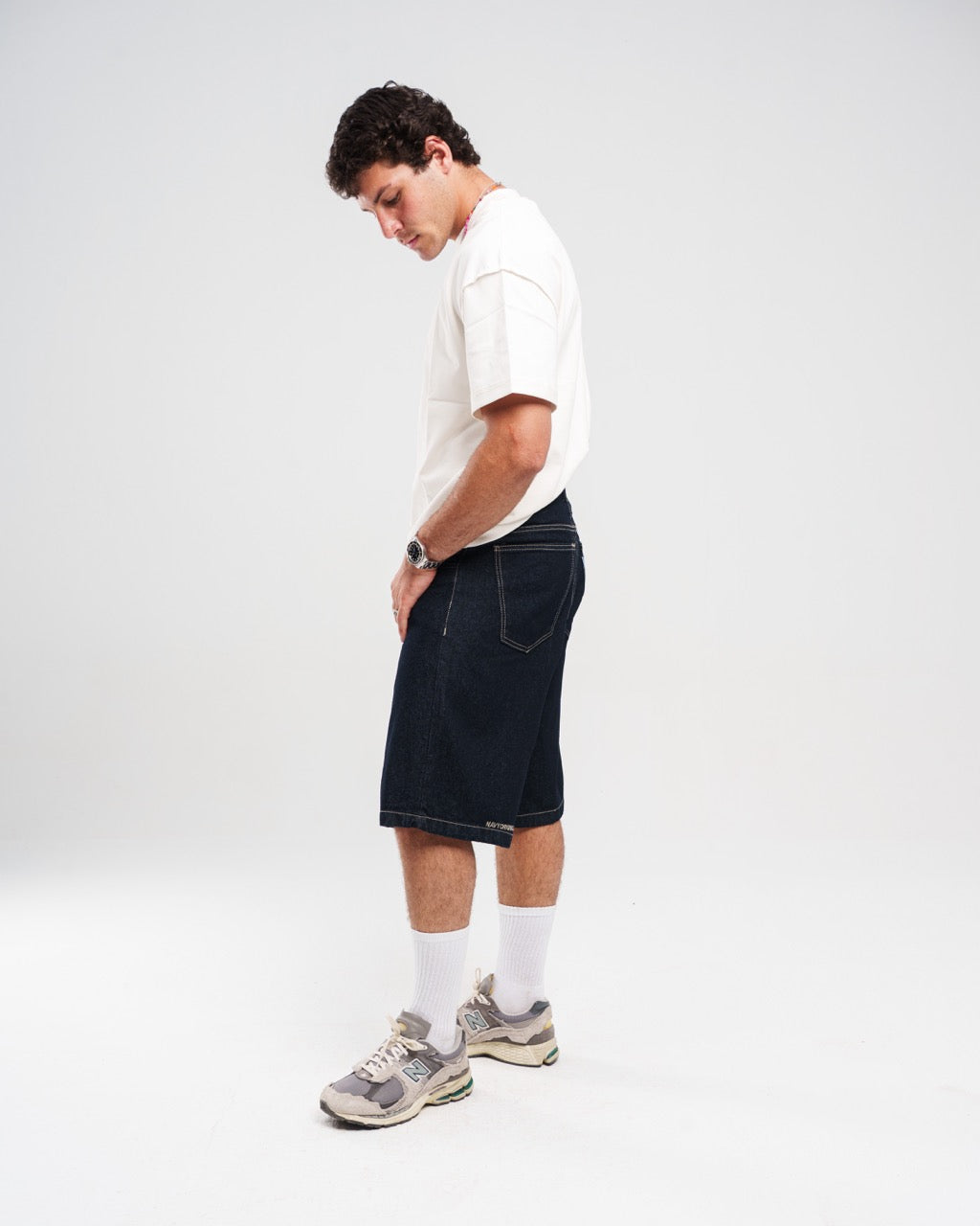 RAW DENIM JORTS