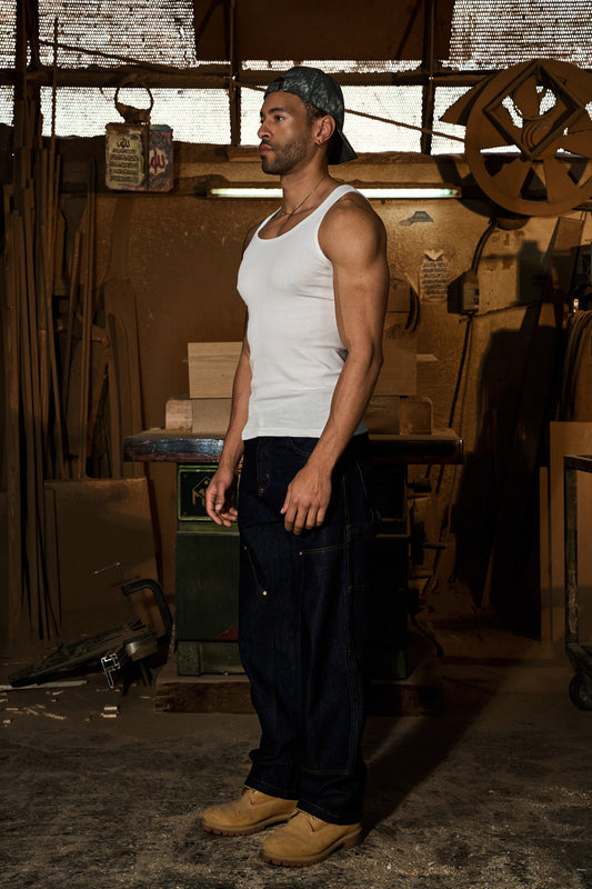 RAW BLUE CARPENTER JEANS