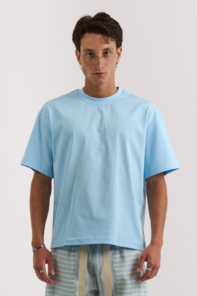 SKY BLUE BASIC T-SHIRT