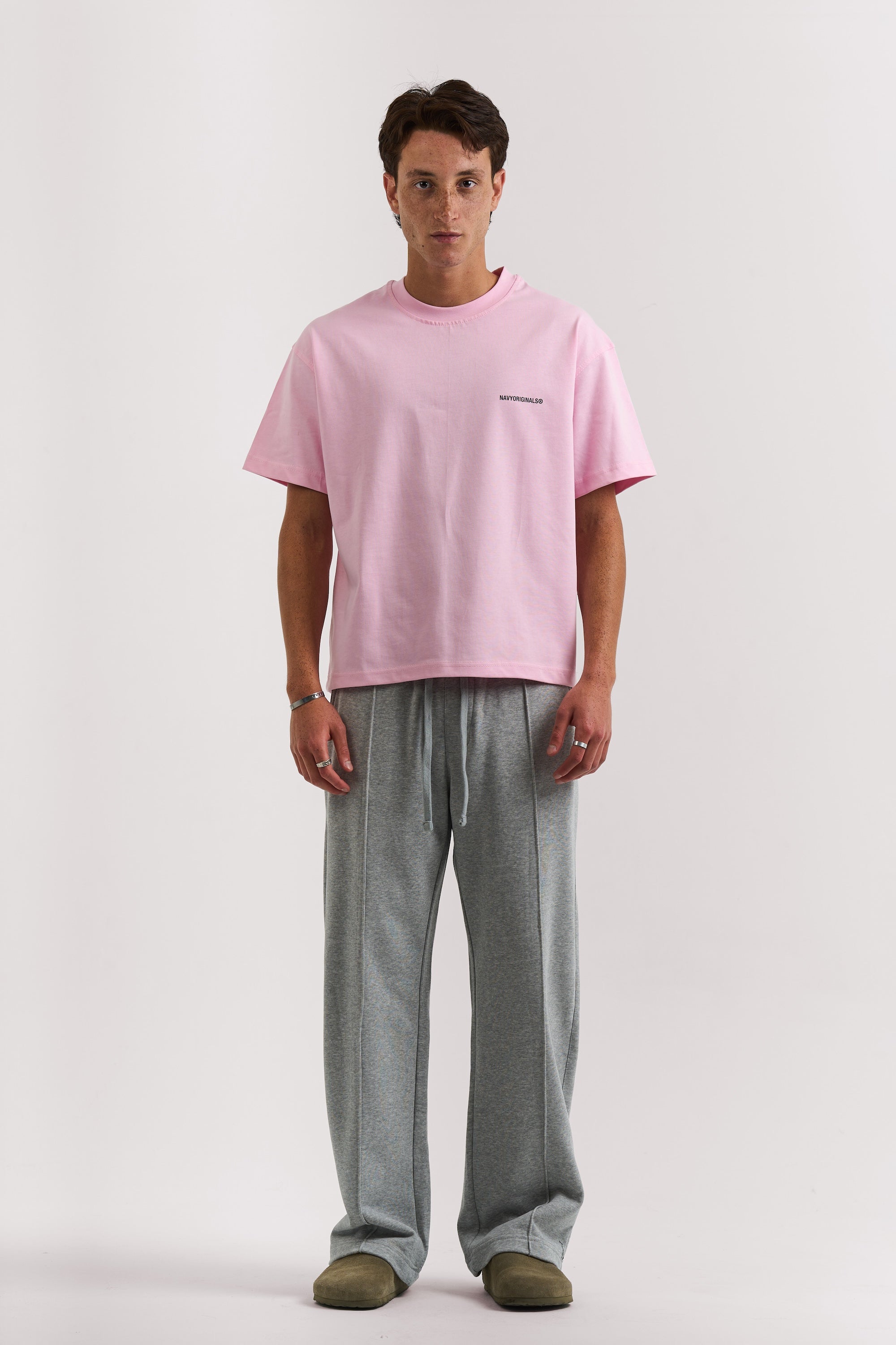 GREY ESSENTIAL SWEATPANTS