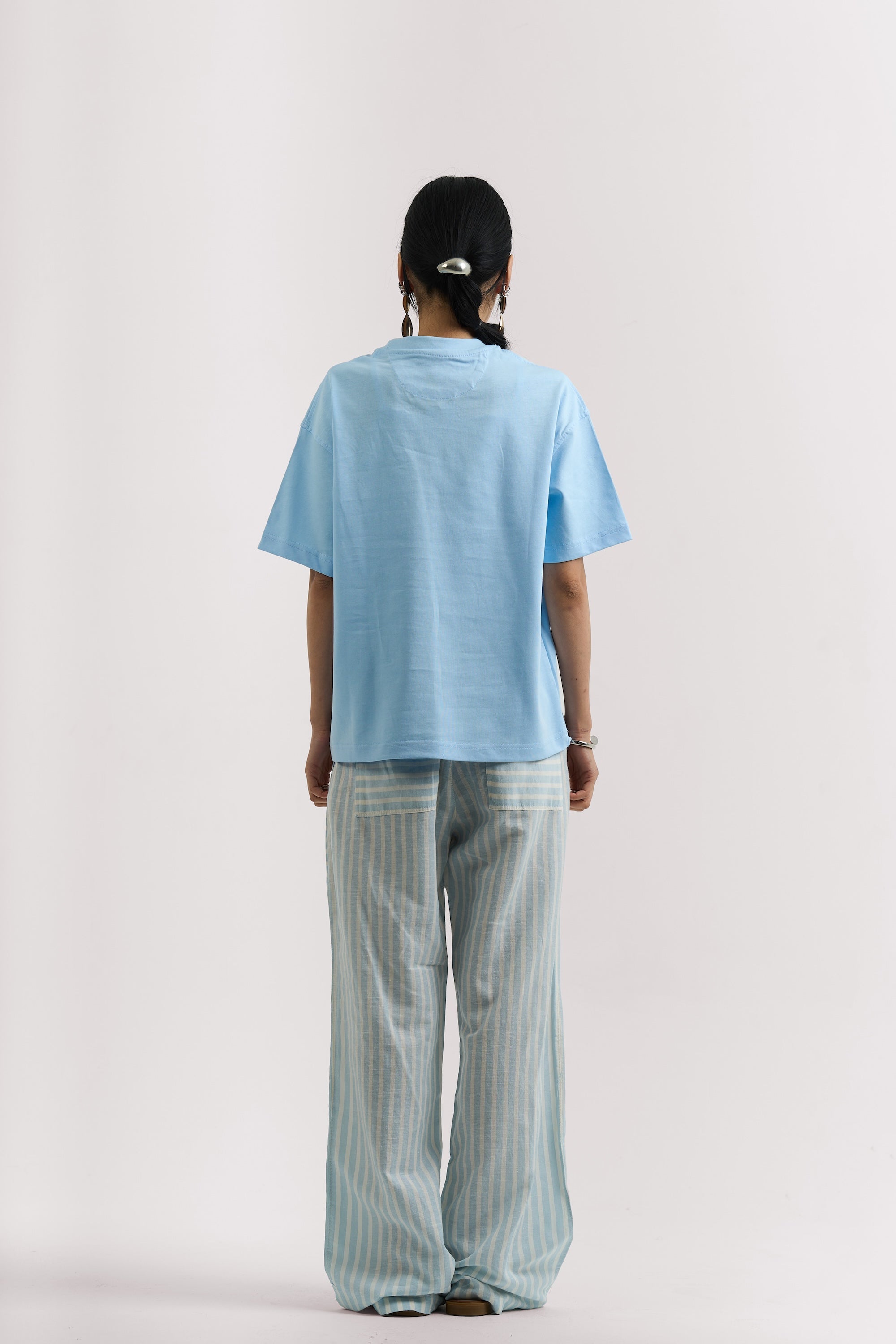 SKY BLUE BASIC T-SHIRT