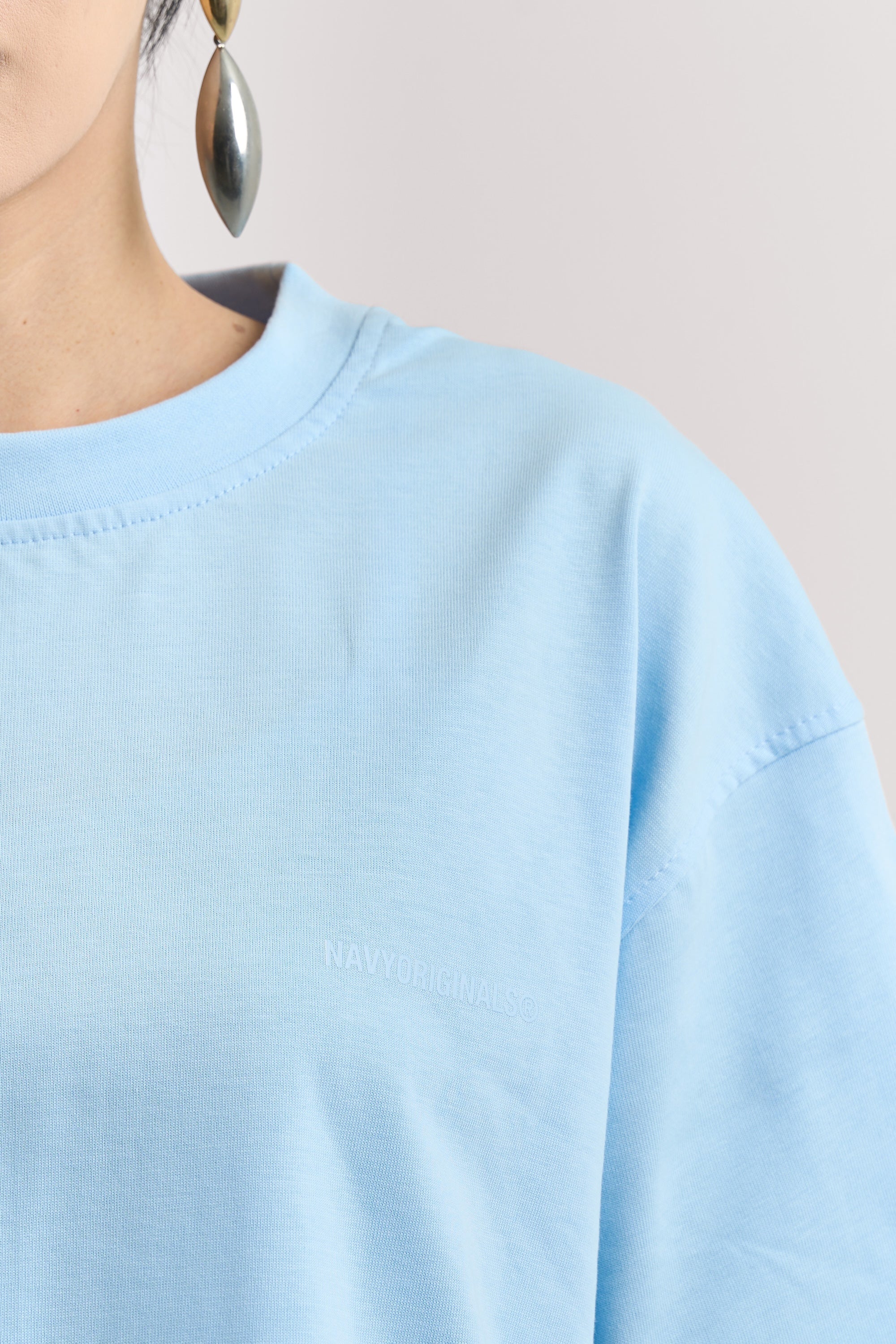 SKY BLUE BASIC T-SHIRT