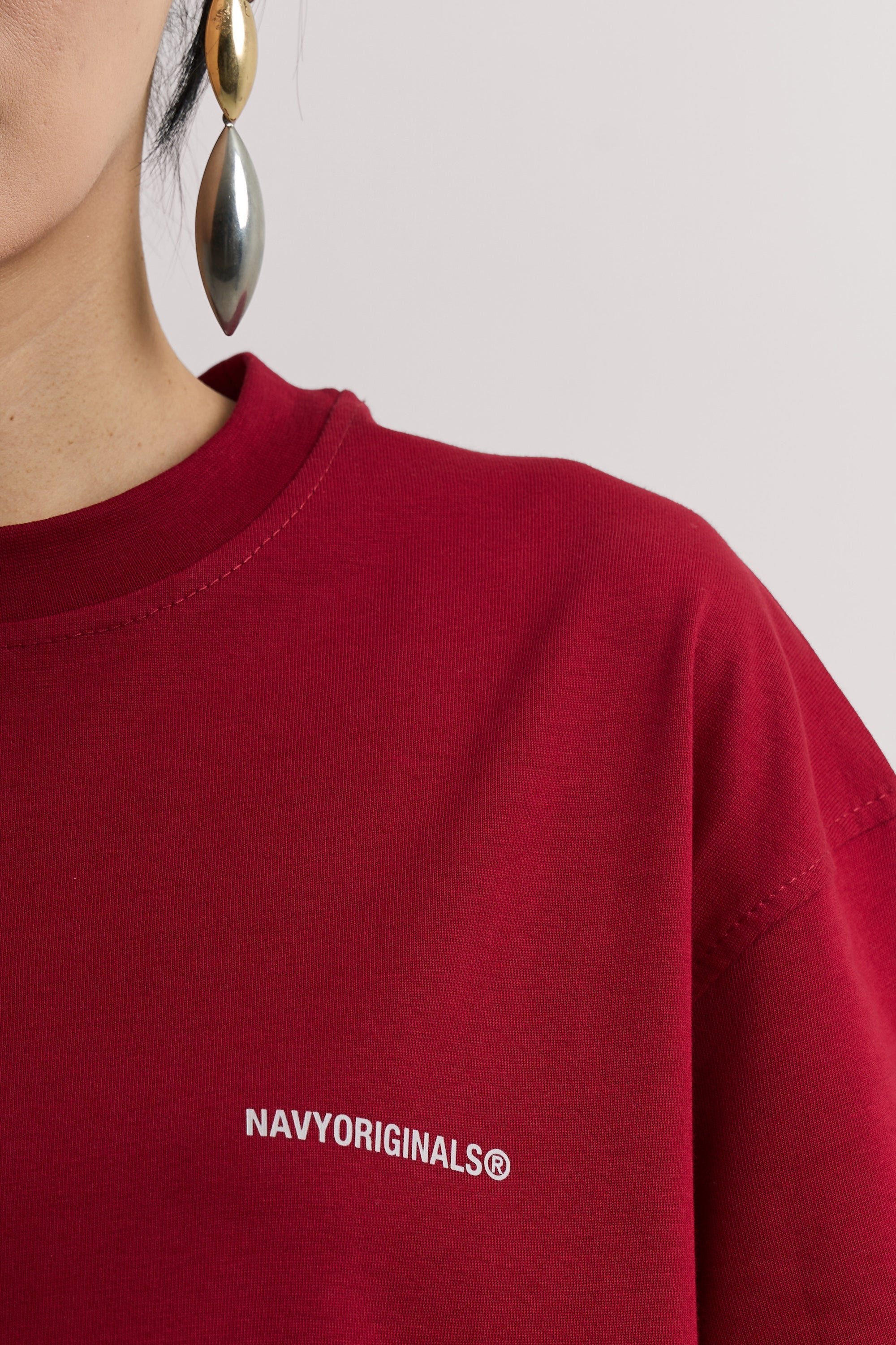 BURGUNDY BASIC T-SHIRT