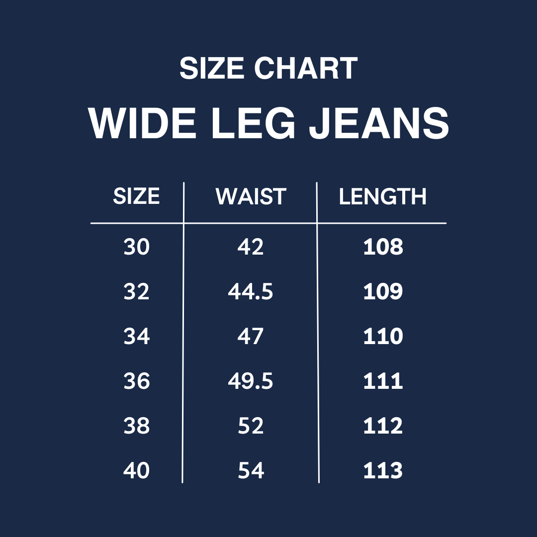 DARK BLUE WIDE LEG JEANS