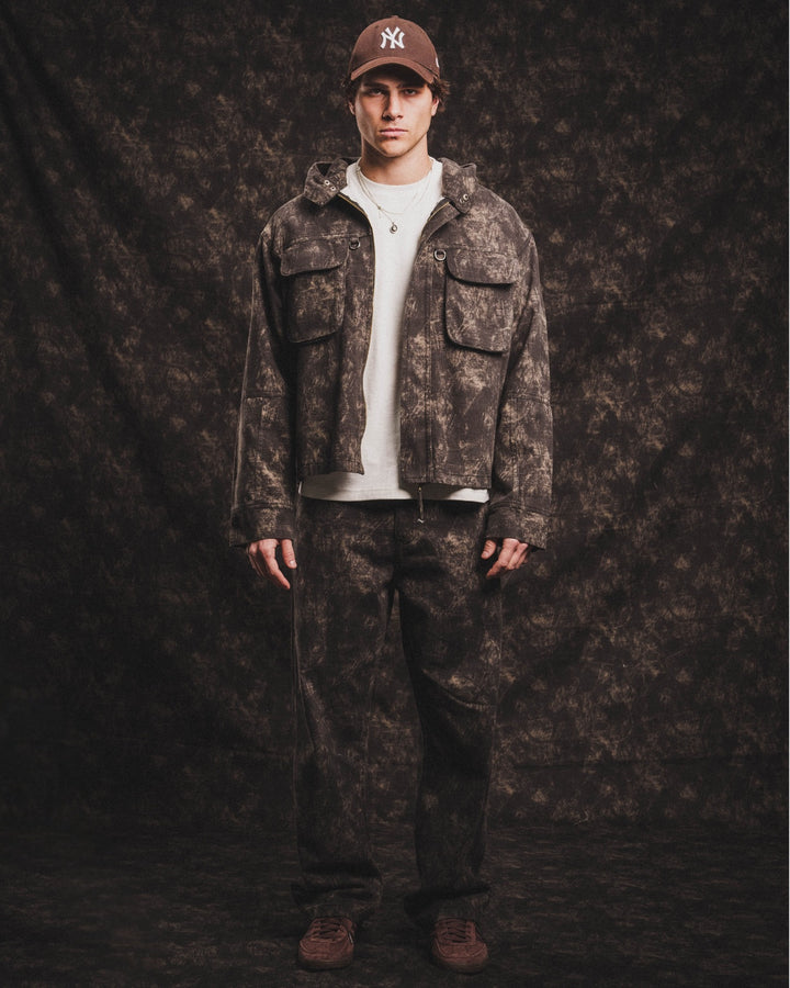 CAMO HOODED JACKET