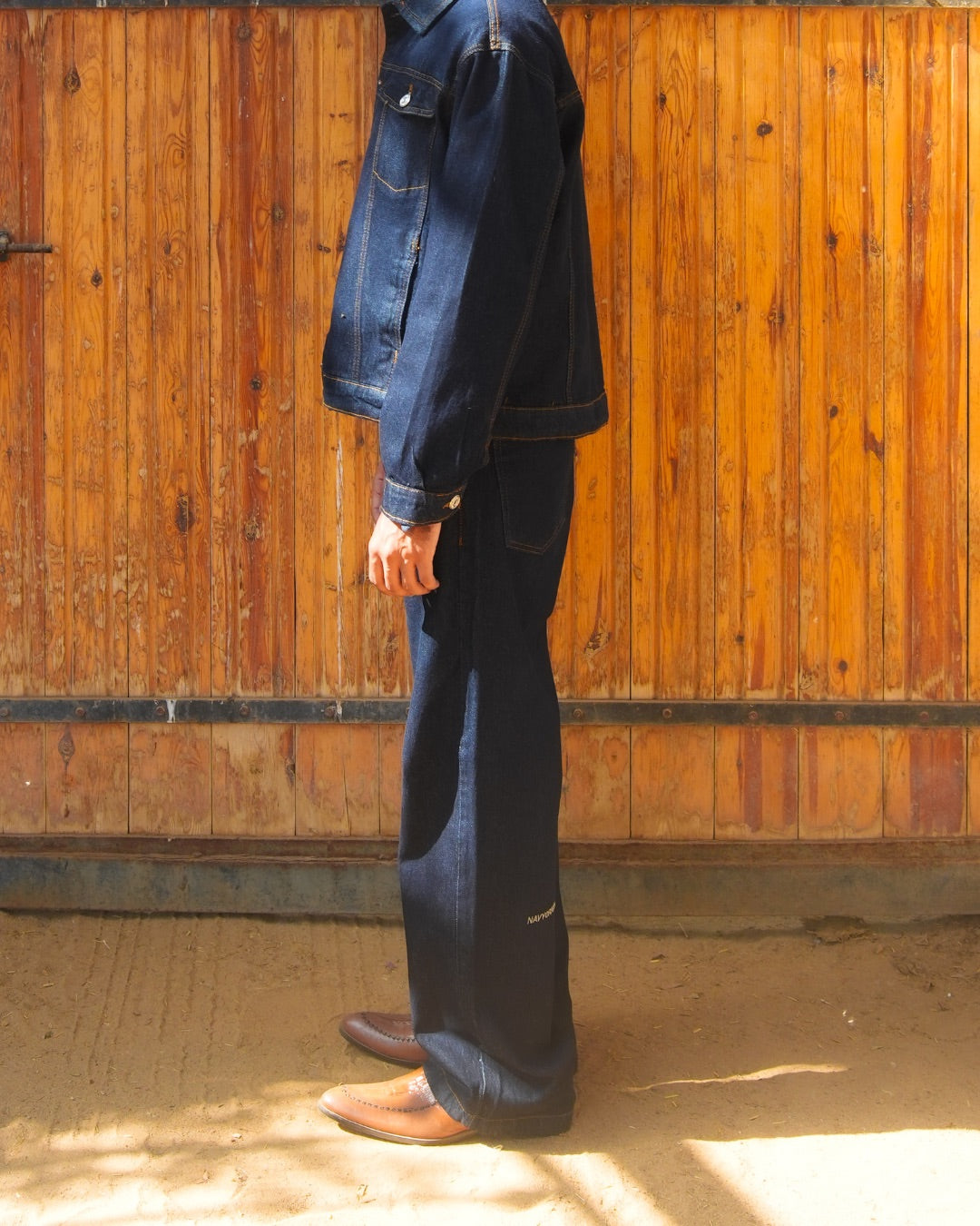 RAW BLUE WIDE LEG JEANS