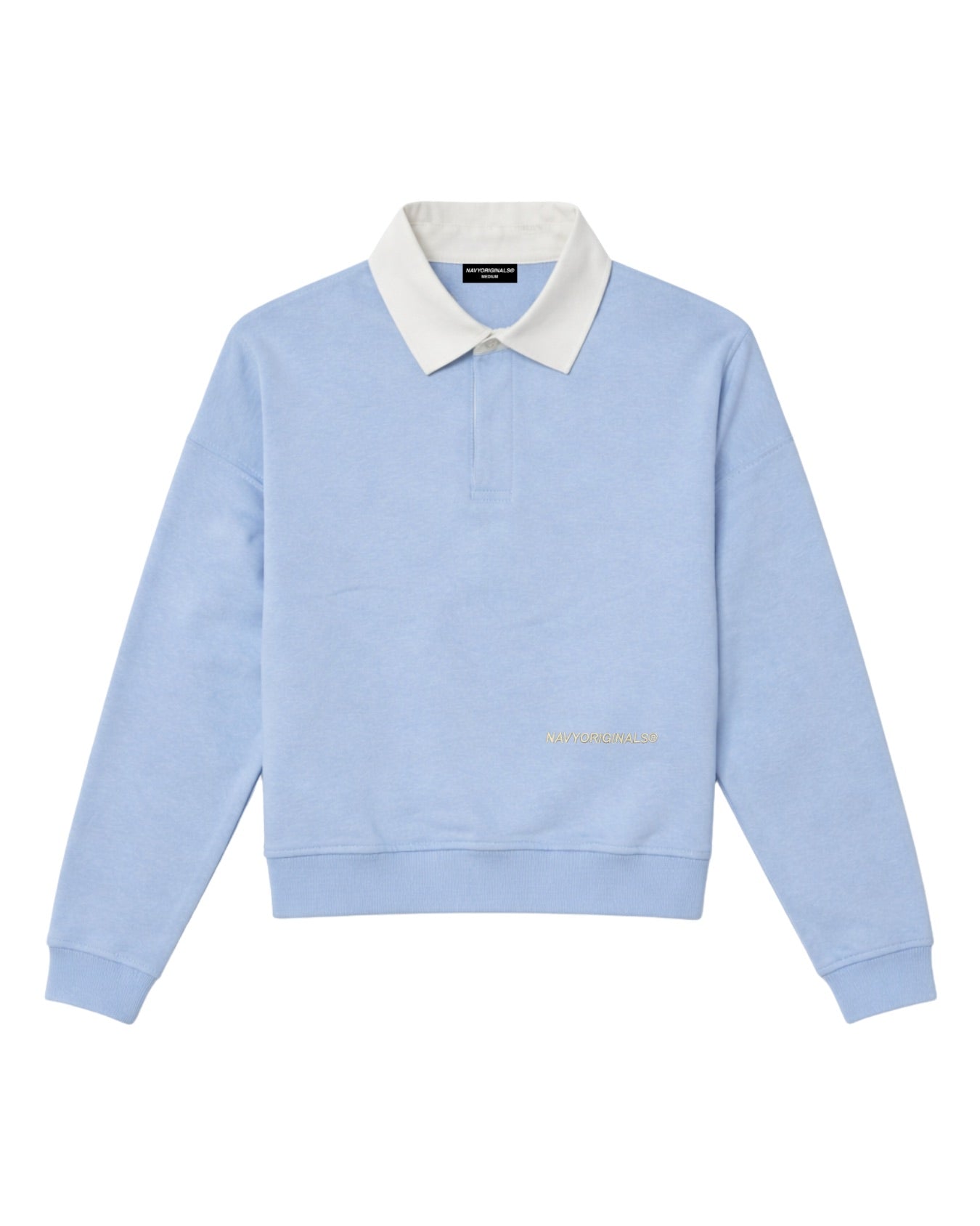 BABY BLUE ESSENTIAL RUGBY POLO