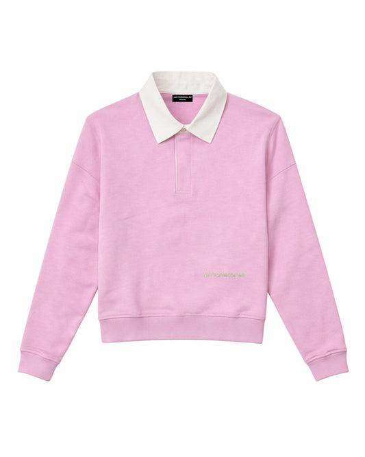 PINK ESSENTIAL RUGBY POLO