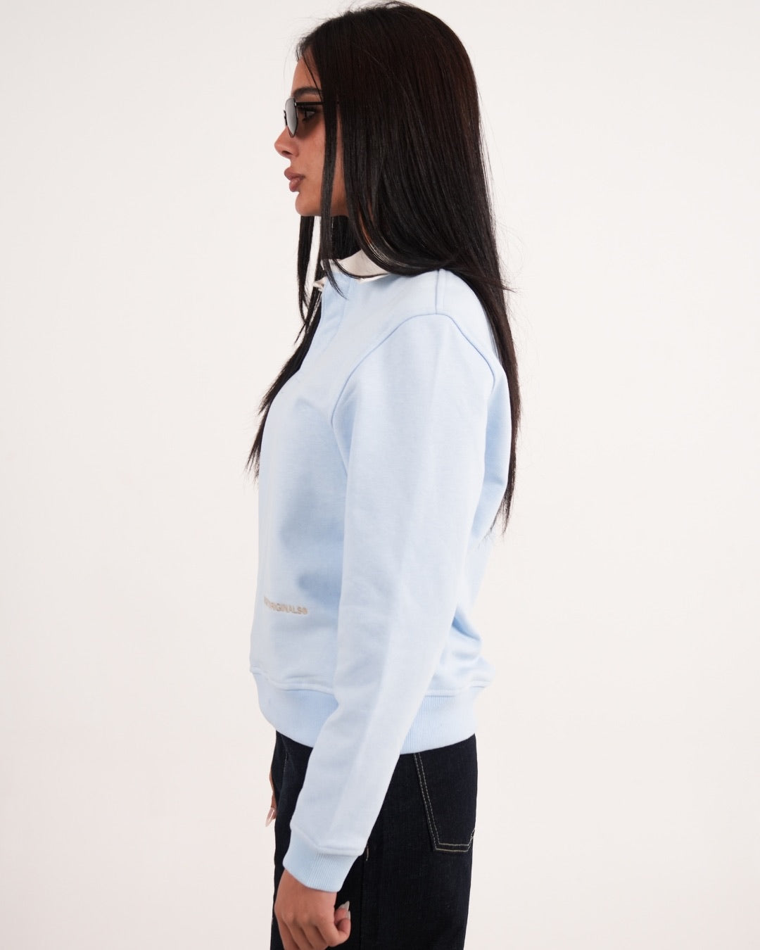 BABY BLUE ESSENTIAL RUGBY POLO