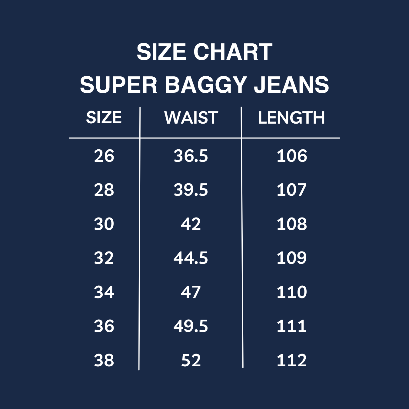 DARK BLUE UNISEX SUPER BAGGY JEANS