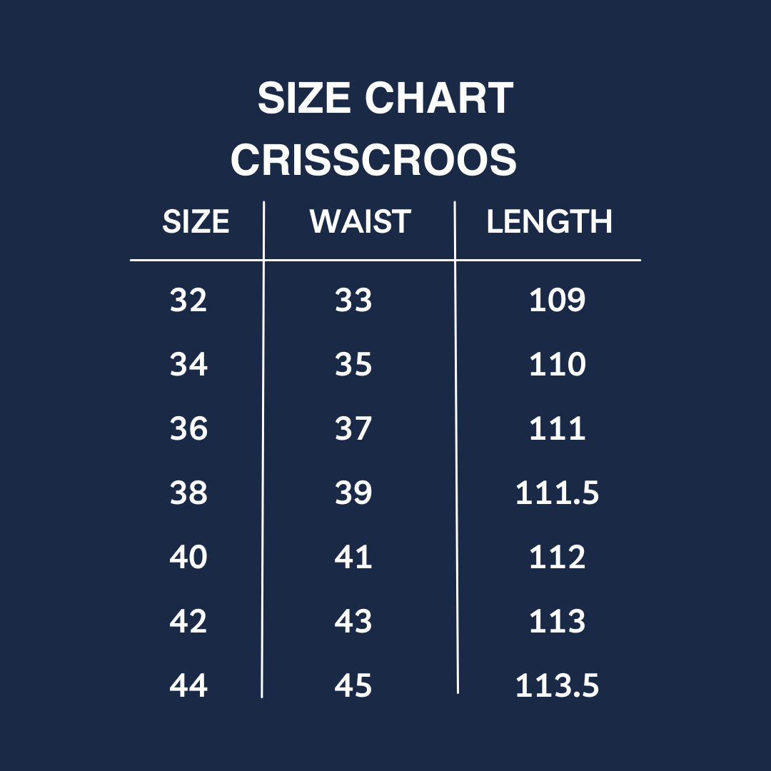 DARK BLUE CRISSCROSS WIDE LEG JEANS
