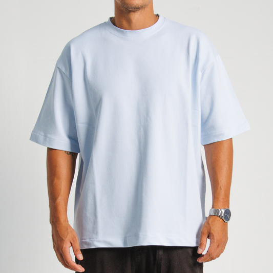 201 Basic Oversized T-Shirt Baby Blue