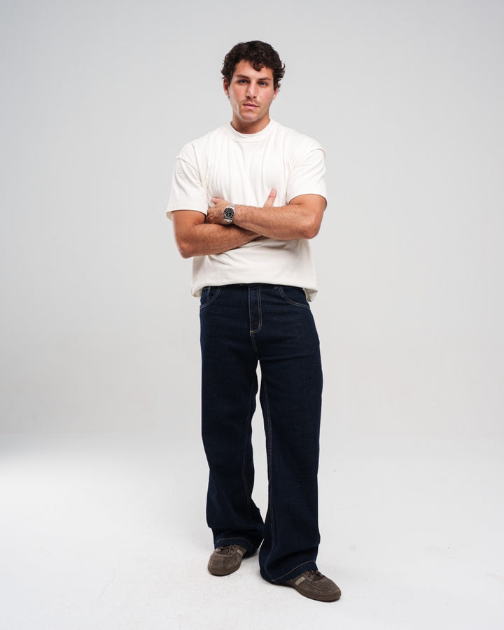 RAW WIDE LEG JEANS MENS
