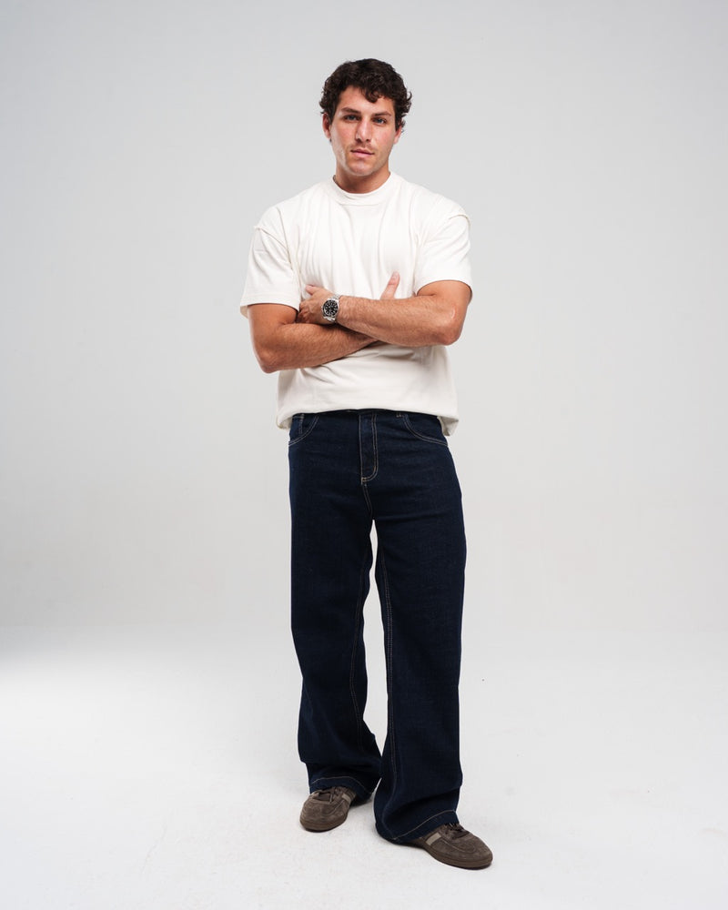RAW WIDE LEG JEANS MENS