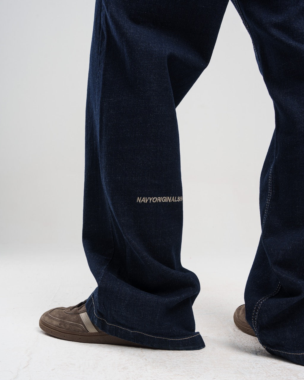 RAW WIDE LEG JEANS MENS