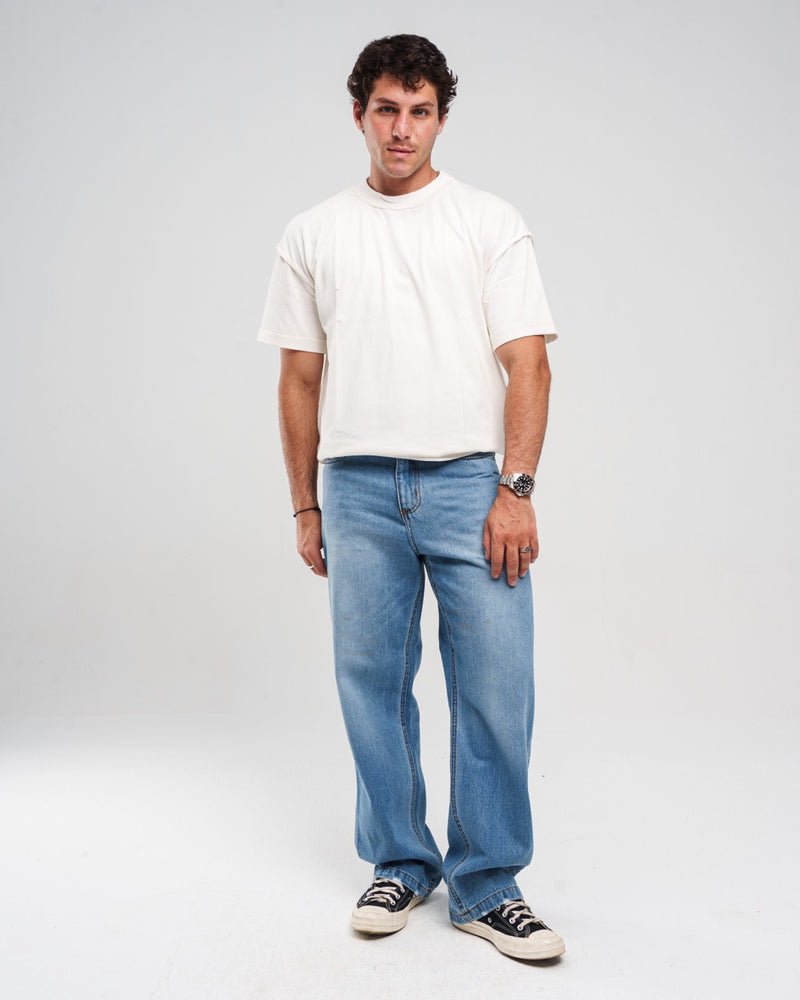 DARK BLUE REGULAR JEANS