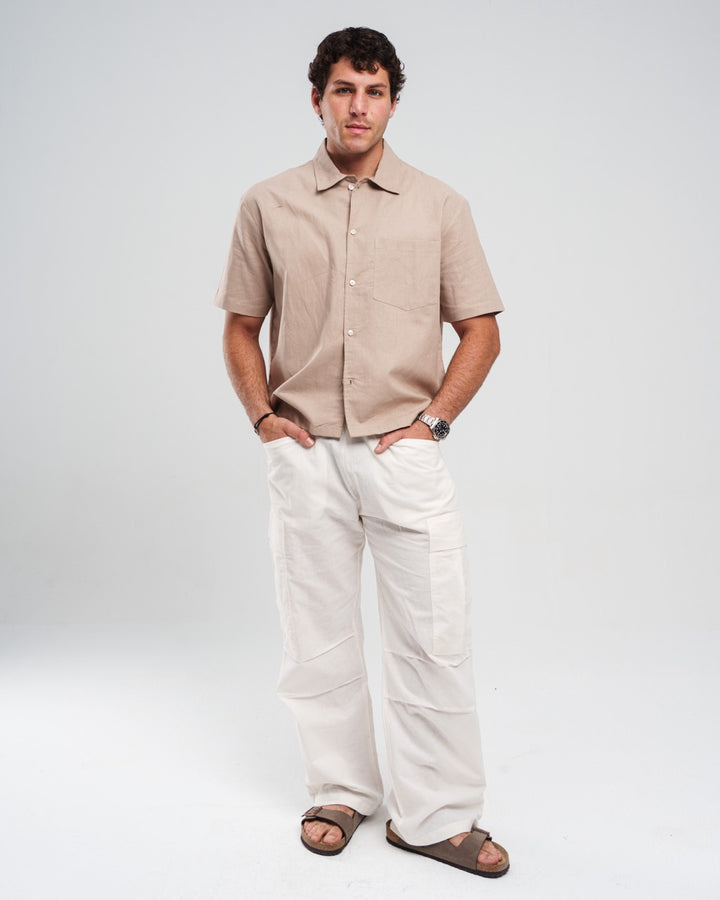 BROWN SHORT SLEEVE SHIRT
