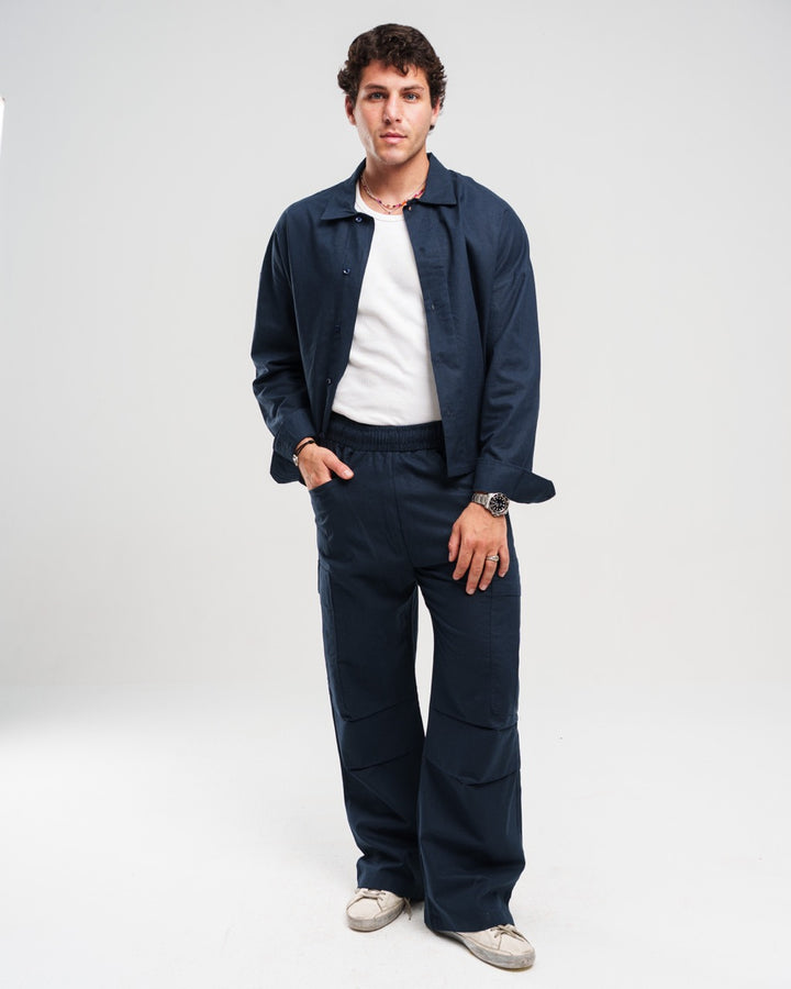 BLUE CARGO LINEN