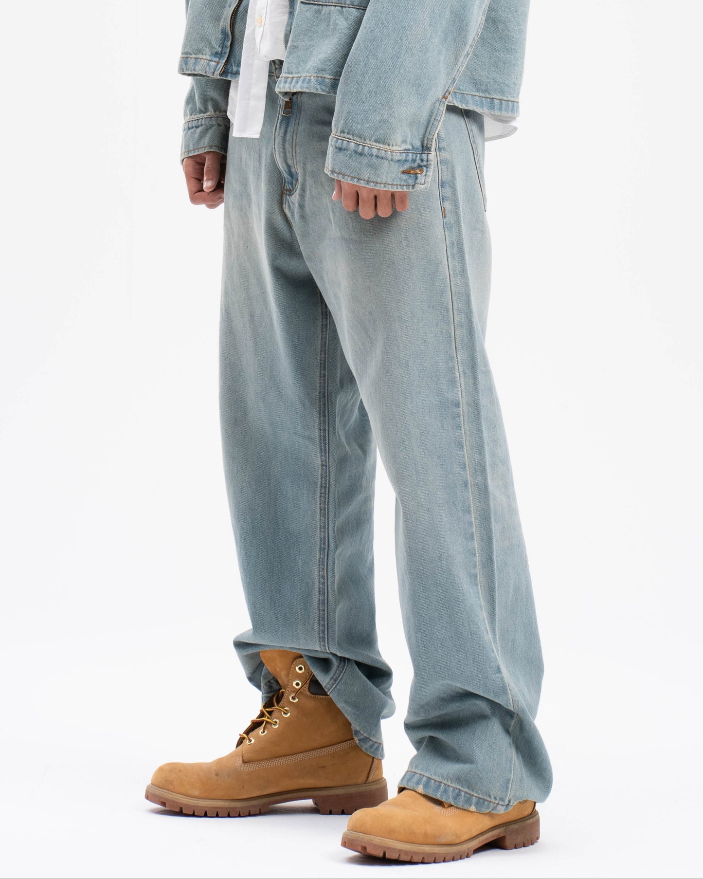 LIGHT BLUE WIDE LEG JEANS MENS