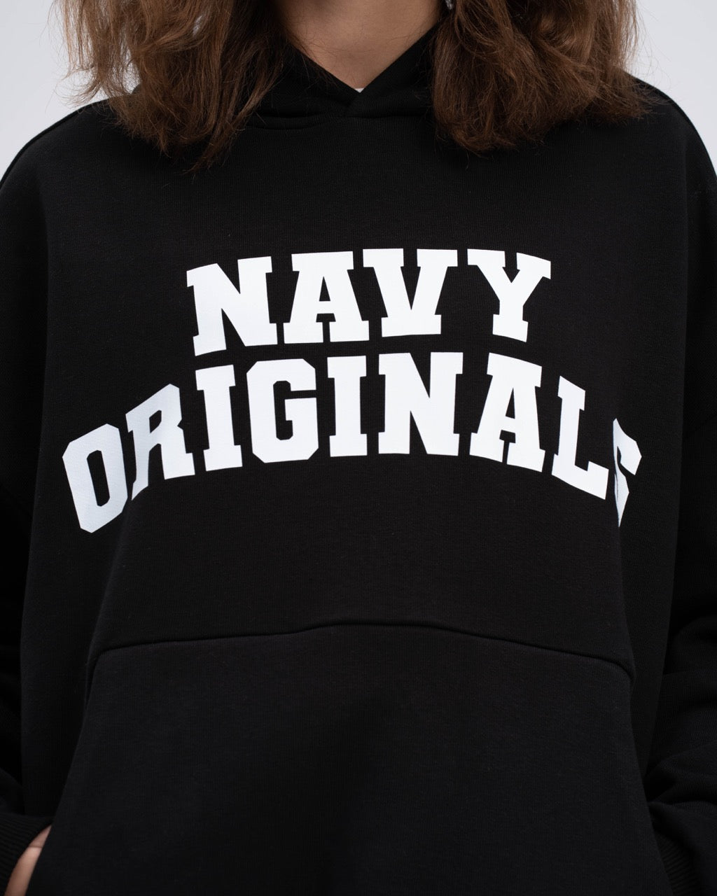 BLACK VARSITY HOODIE