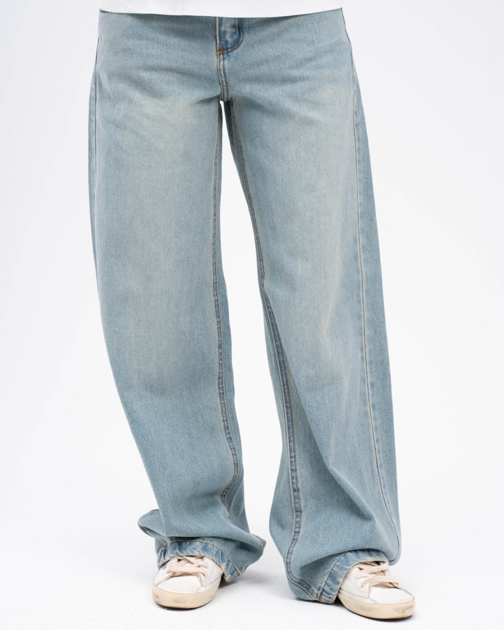 LIGHT BLUE WIDE LEG JEANS WOMENS