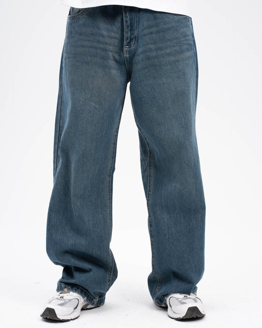 DARK BLUE WIDE LEG JEANS MENS