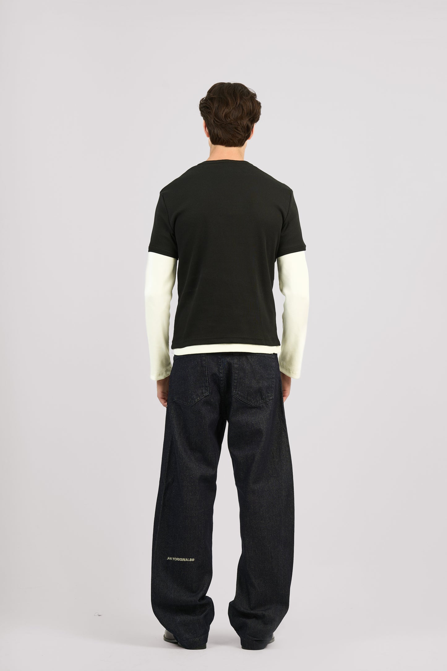 RAW BLUE X BLUE SLANTED JEANS