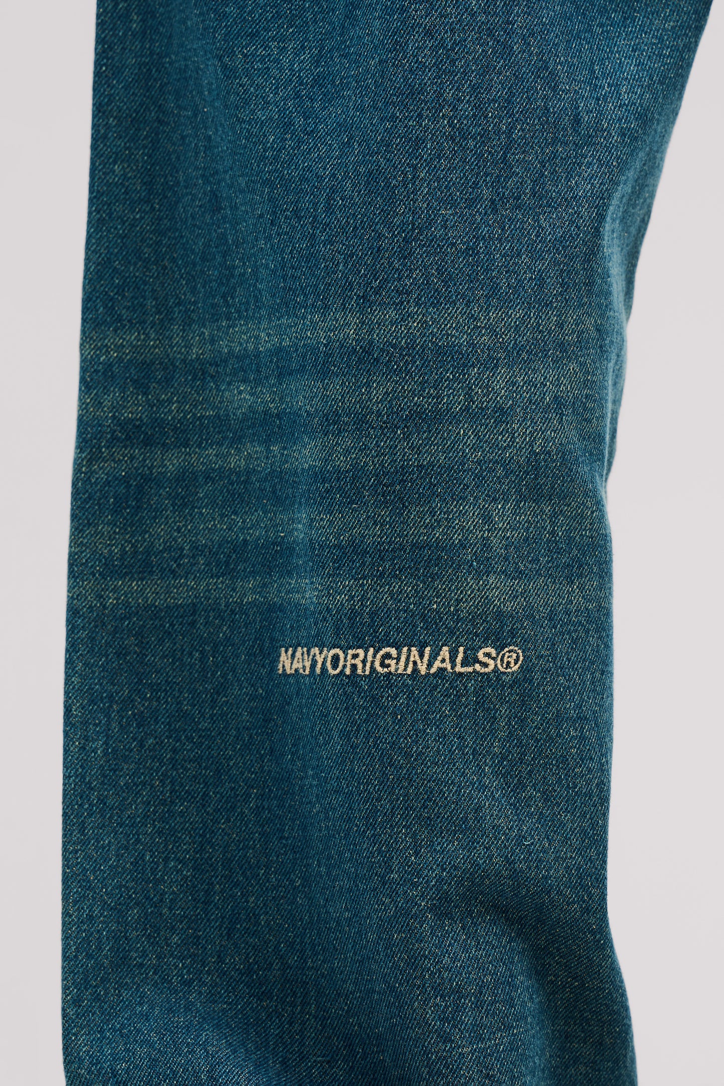 DARK BLUE REGULAR SLANTED JEANS