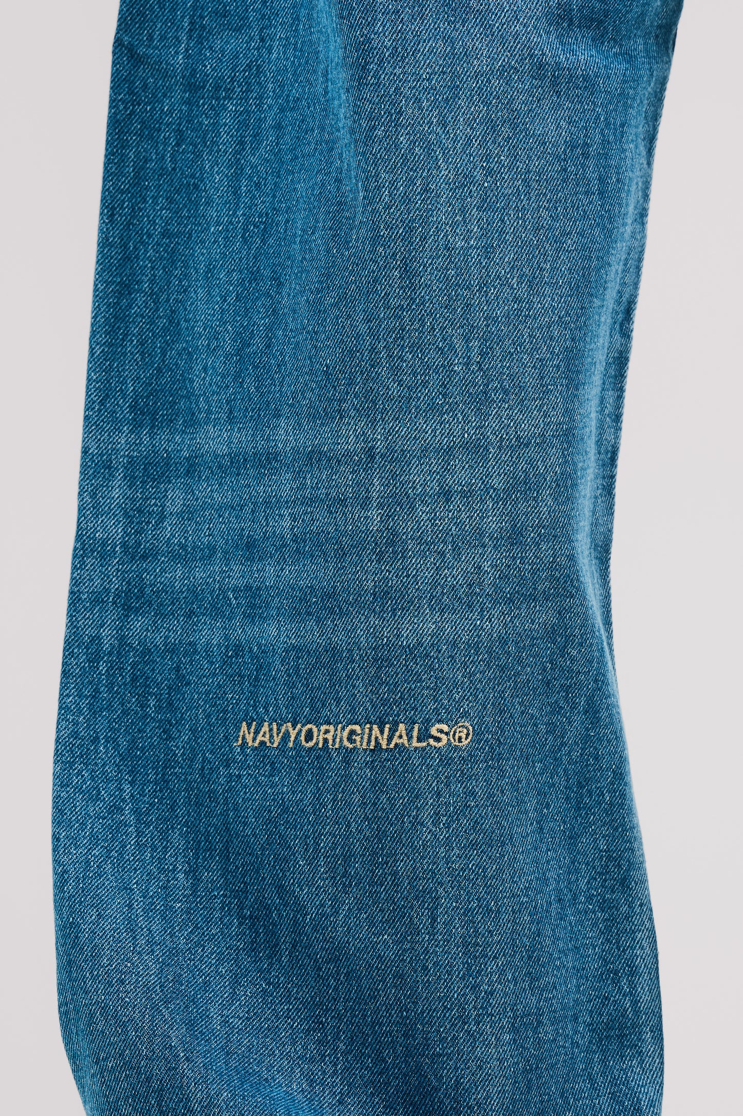 BLUE REGULAR SLANTED JEANS