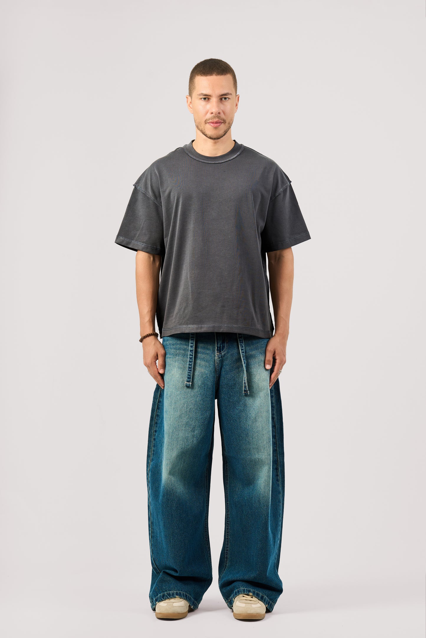 DARK BLUE SUPER BAGGY JEANS