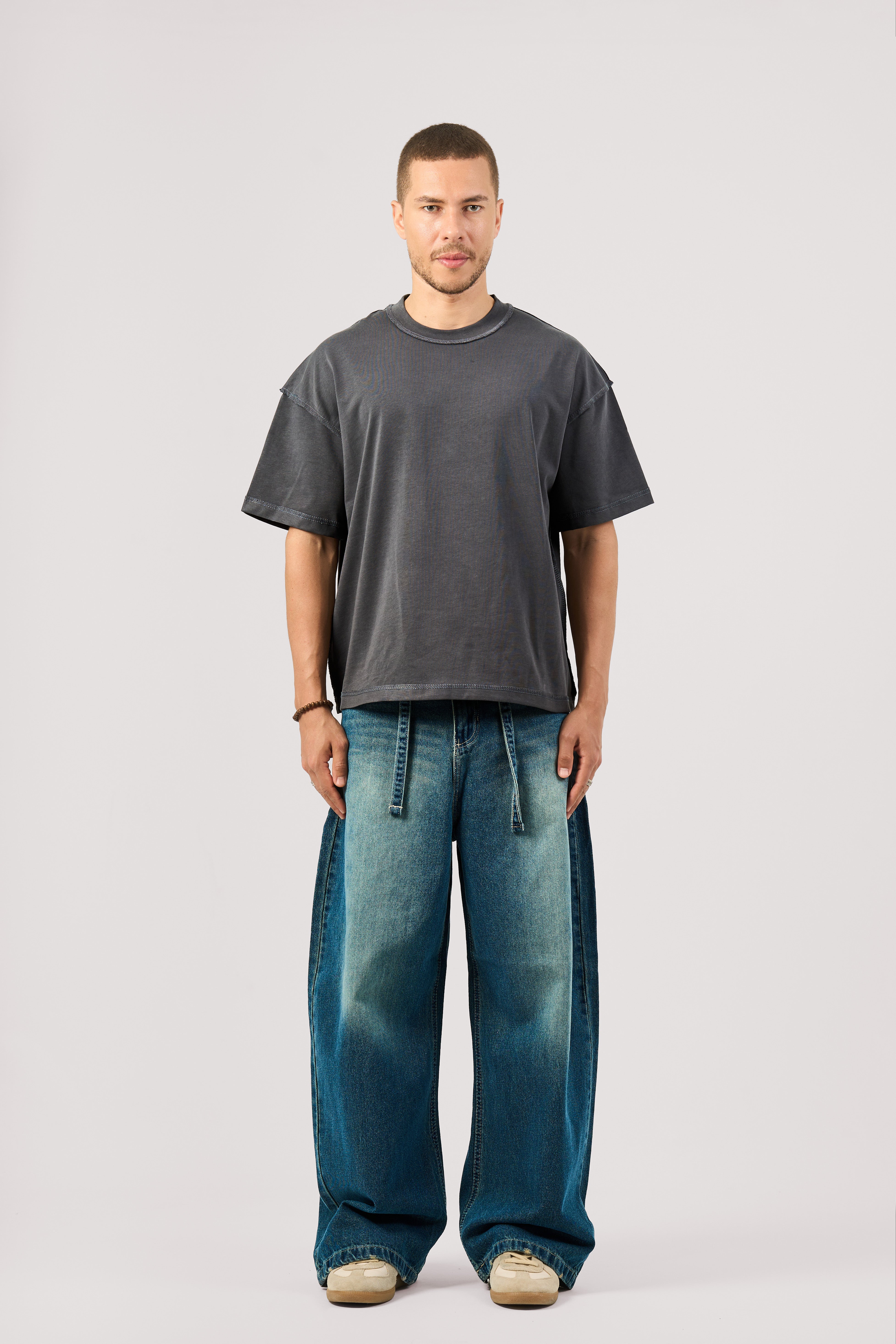 DARK BLUE SUPER BAGGY JEANS