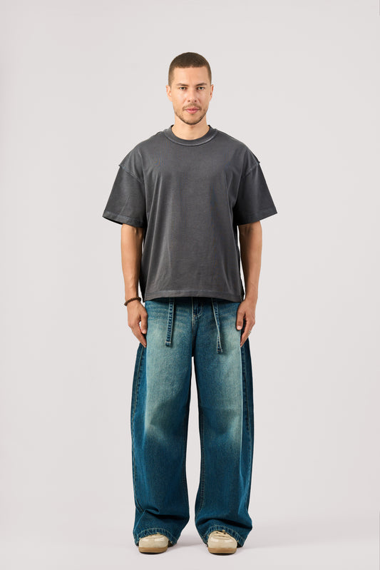 DARK BLUE SUPER BAGGY JEANS