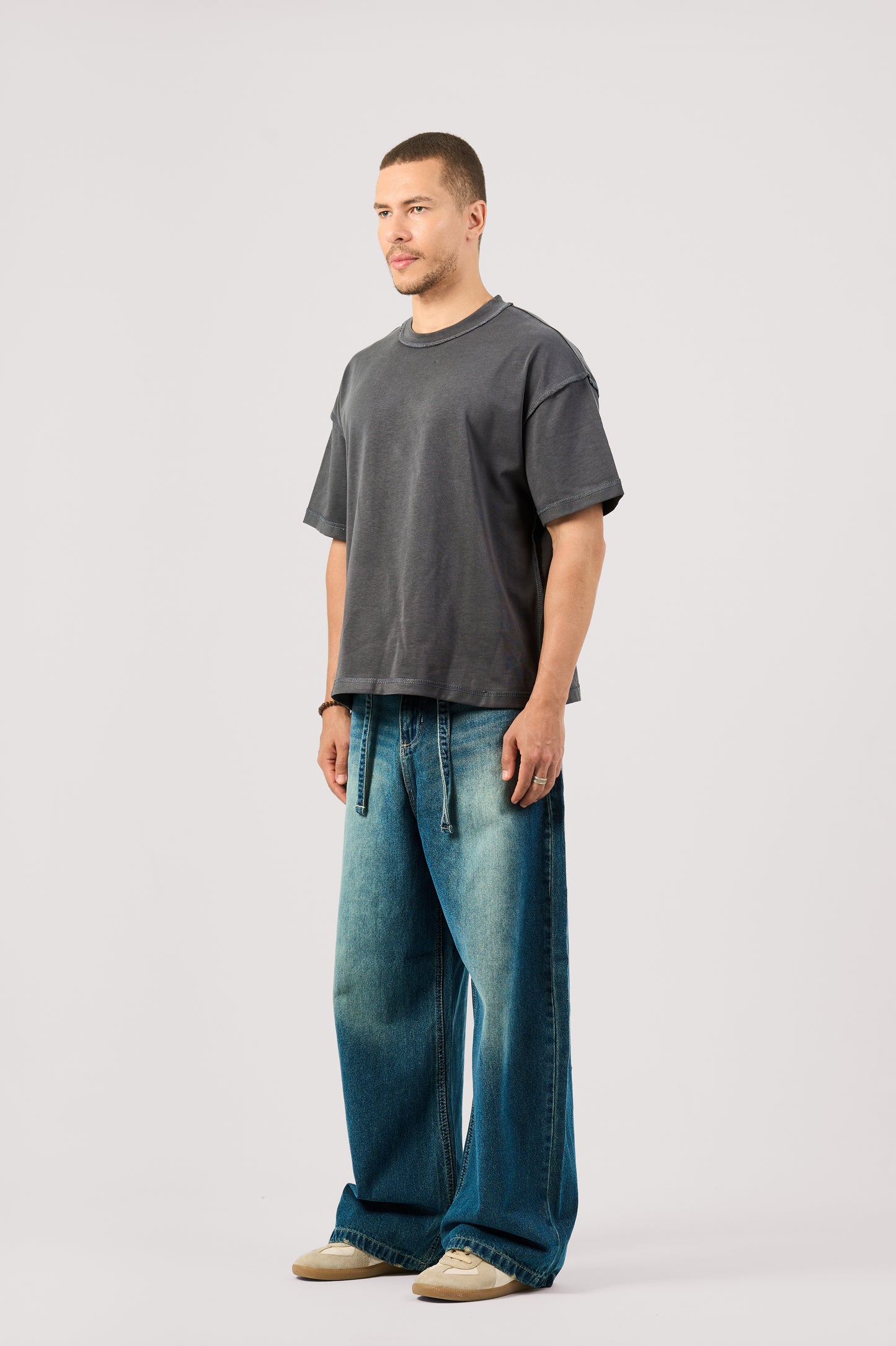 DARK BLUE SUPER BAGGY JEANS