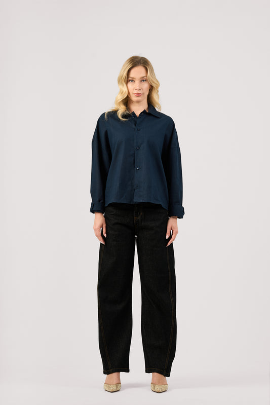 RAW BLACK BALLOON JEANS