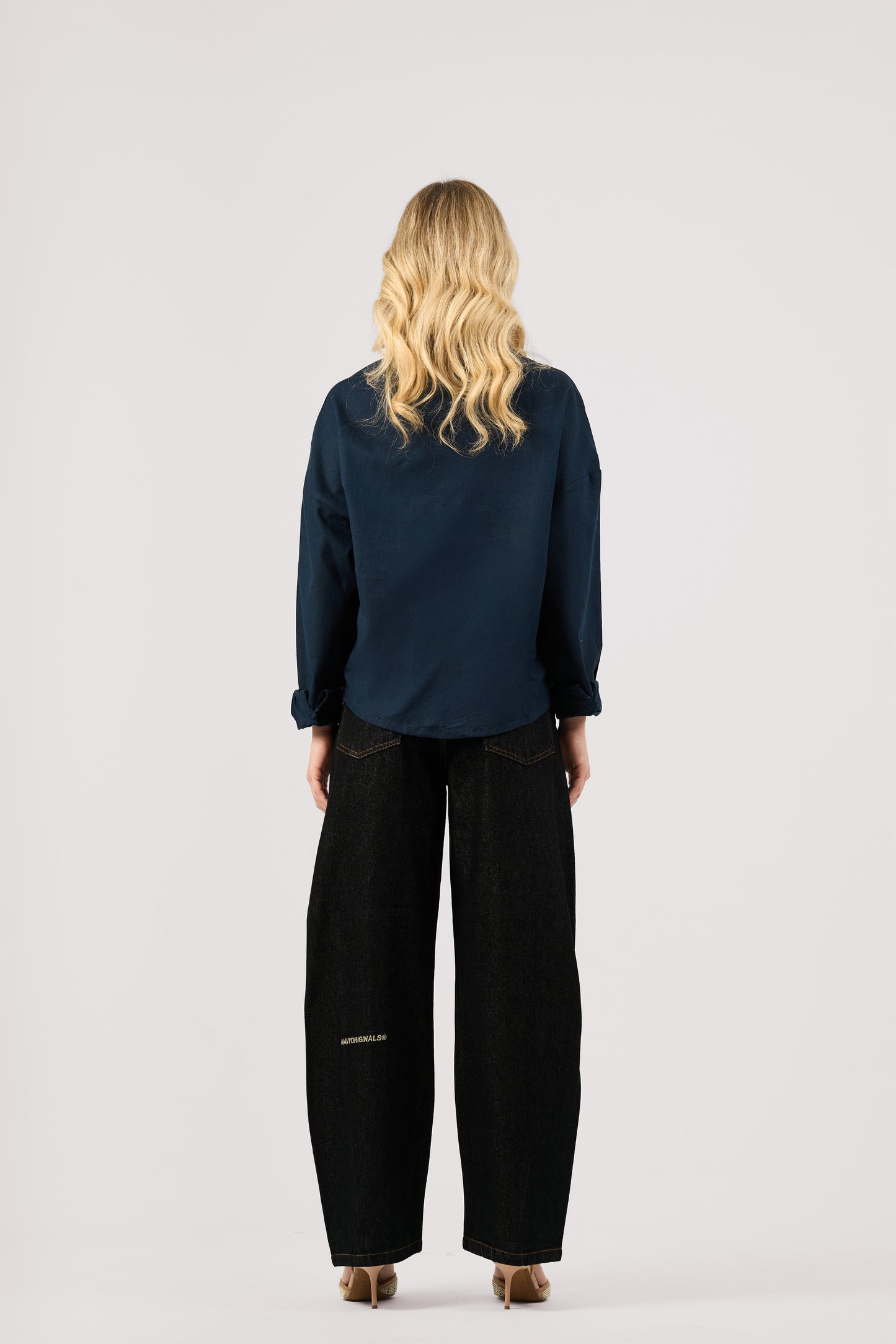 RAW BLACK BALLOON JEANS